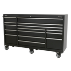 Heavy-Duty Extra-Wide Rollcab 15 Drawer 1845mm PTB183015