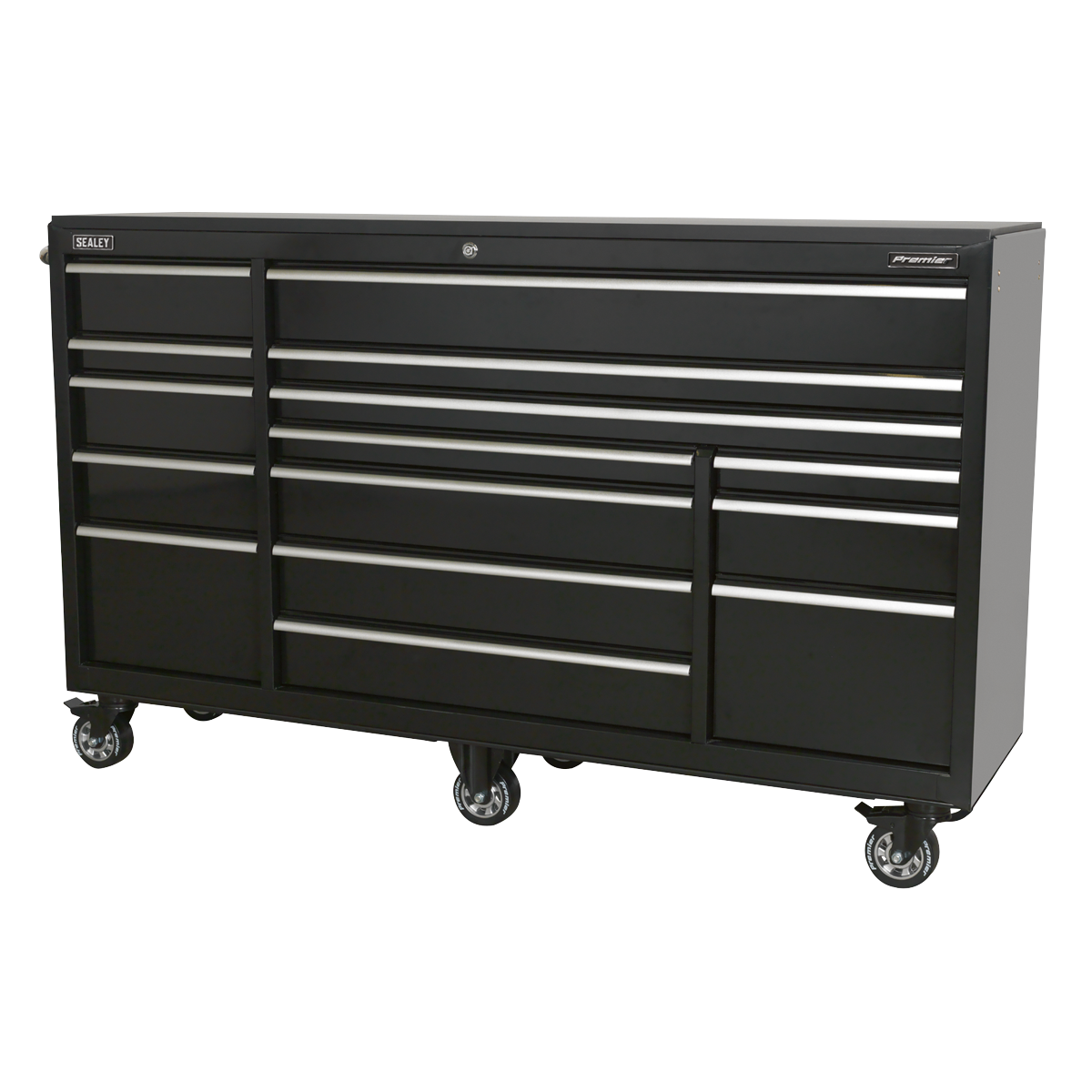 Heavy-Duty Extra-Wide Rollcab 15 Drawer 1845mm PTB183015