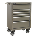 Heavy-Duty Rollcab 6 Drawer 675mm - Stainless Steel PTB67506SS