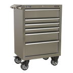 Heavy-Duty Rollcab 6 Drawer 675mm - Stainless Steel PTB67506SS