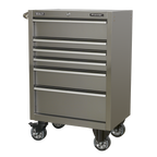 Heavy-Duty Rollcab 6 Drawer 675mm - Stainless Steel PTB67506SS