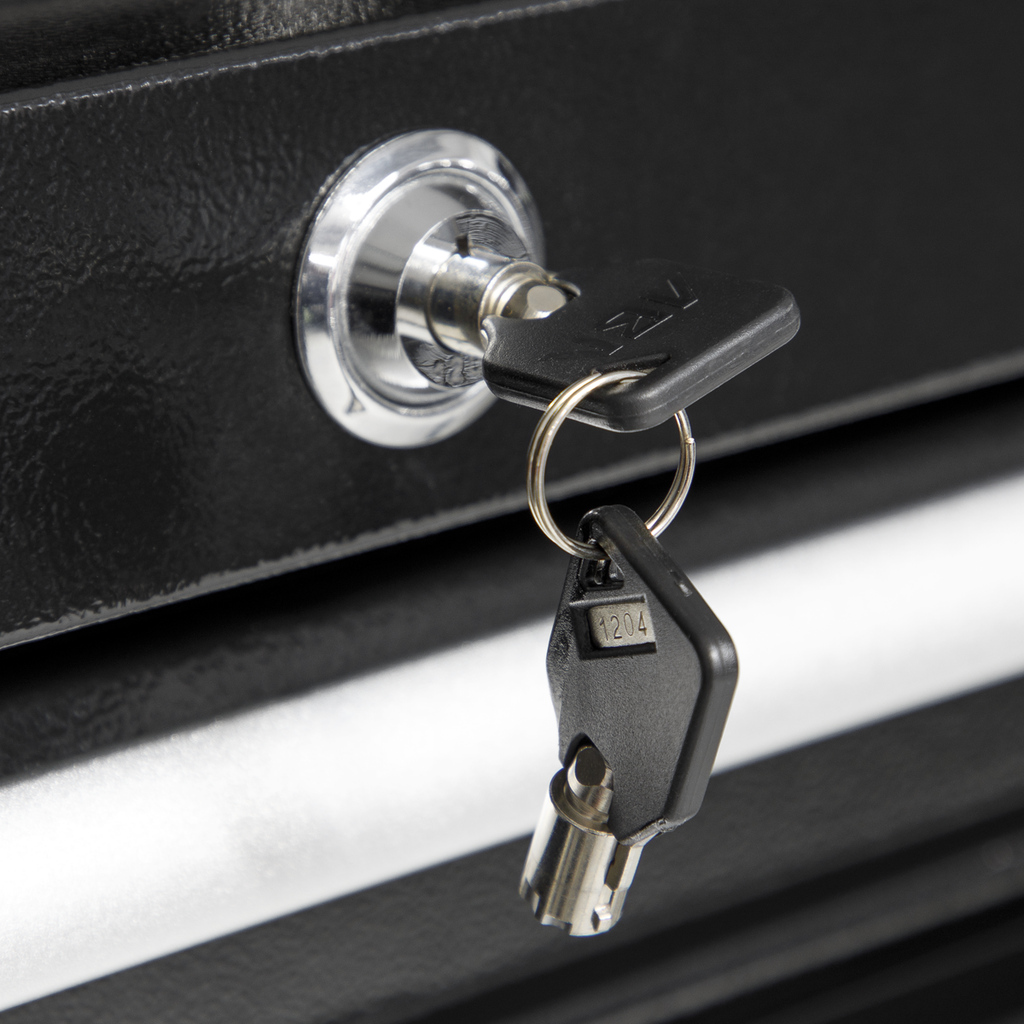 Heavy-Duty Rollcab 930mm 6 Drawer - Black PTB93006