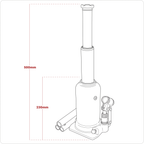 Telescopic Bottle Jack 5 Tonne PTBJ5S