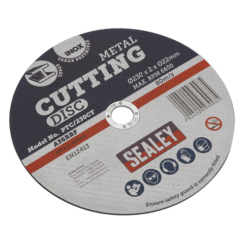 230 x 2mm Cutting Disc 22mm Bore PTC/230CT