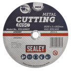 230 x 2mm Cutting Disc 22mm Bore PTC/230CT