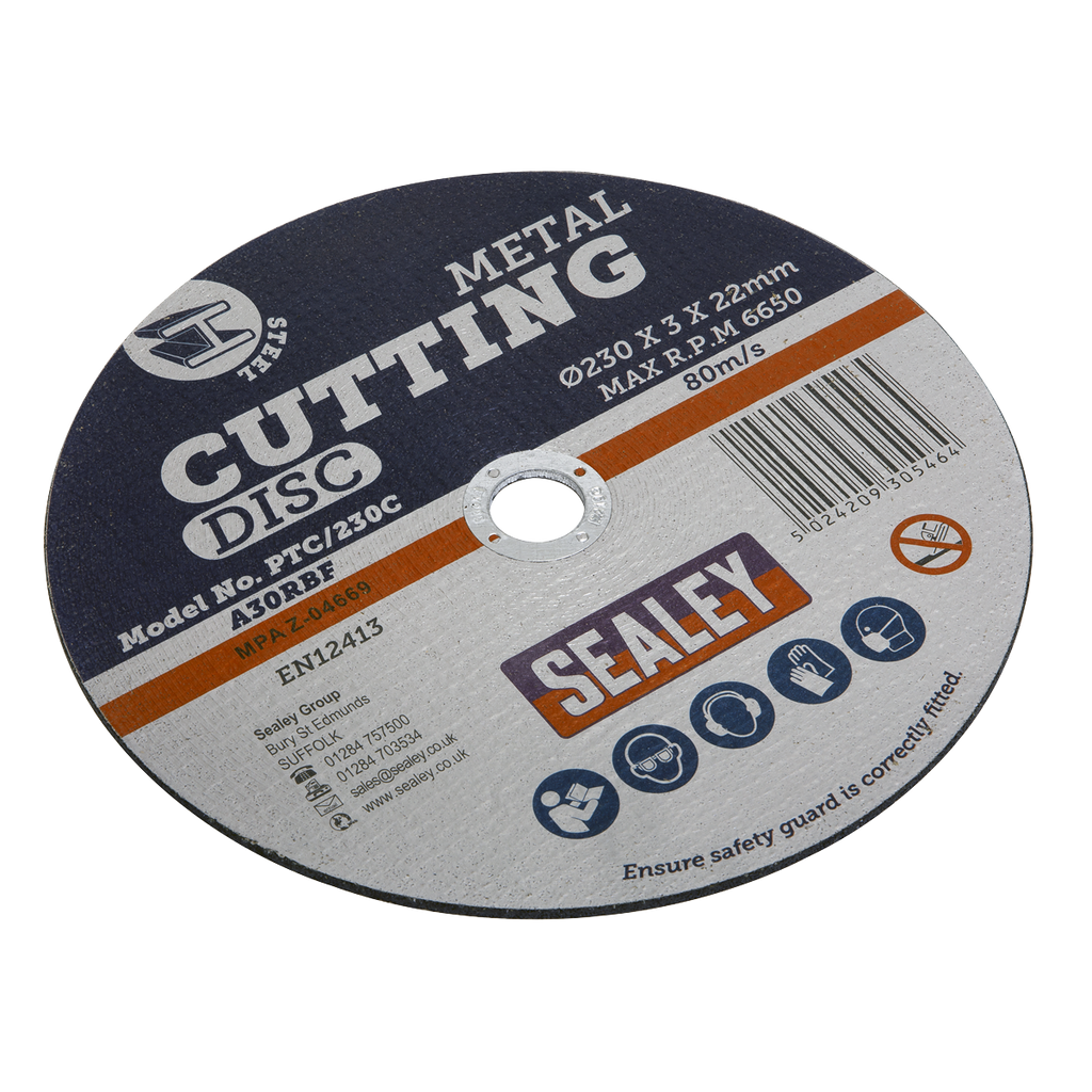 230 x 3mm Cutting Disc 22mm Bore PTC/230C