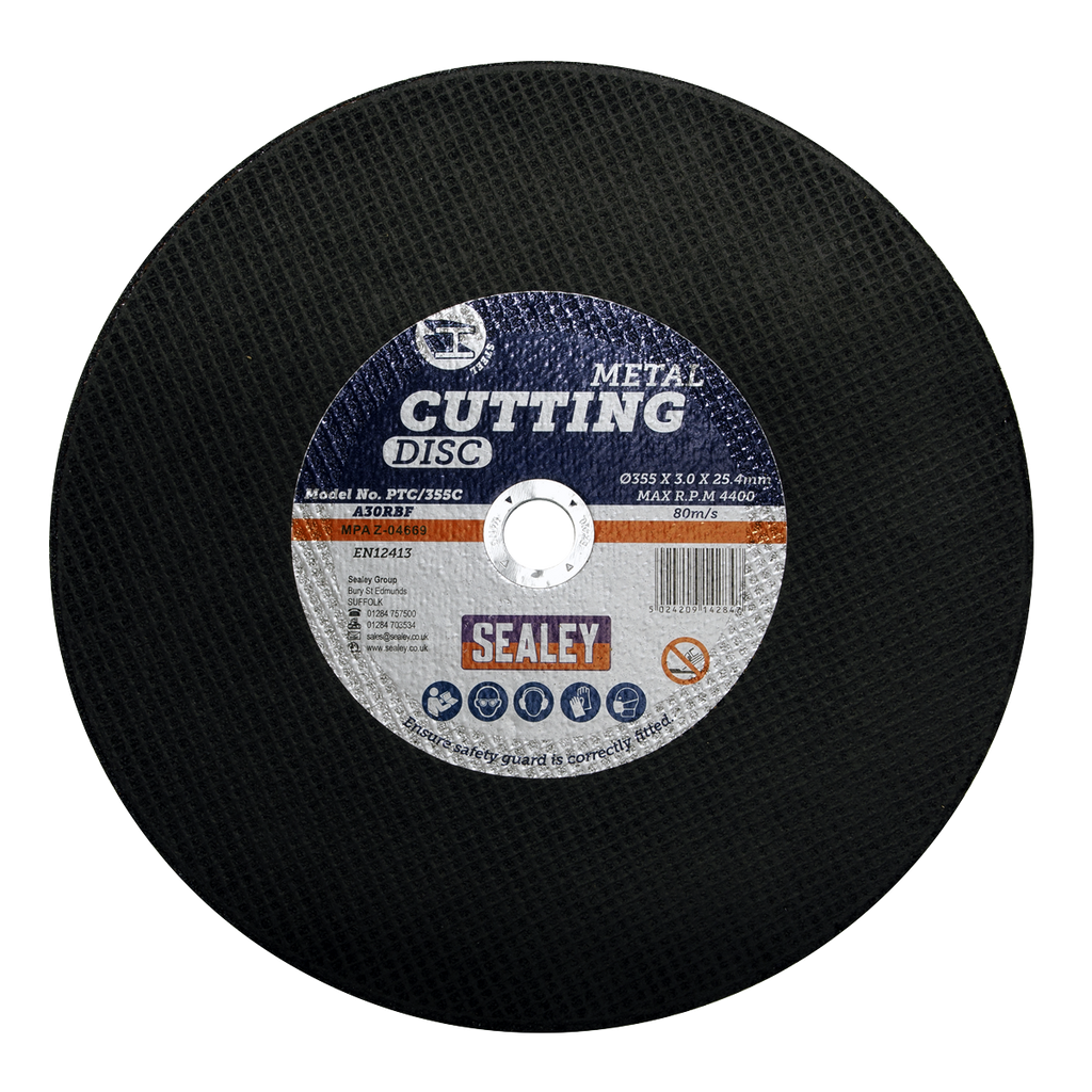355 x 3mm Cutting Disc 25.4mm Bore PTC/355C