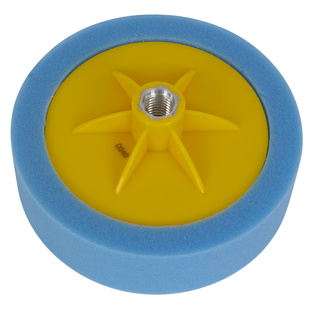 150 x 50mm Buffing & Polishing Foam Head 5/8"UNC - Blue/Medium PTC/CH/5/8-B