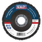 115 x 13mm Black Polycarbide Abrasive Strip Disc 22mm Bore - Display Box of 10 PTC/CW115DB