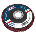 115 x 13mm Polycarbide Abrasive Strip Disc 22mm Bore - Red PTC/CW115R