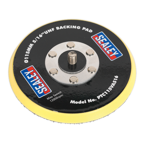 115mm Backing Pad Hook-and-Loop 5/16"UNF PTC115VA516