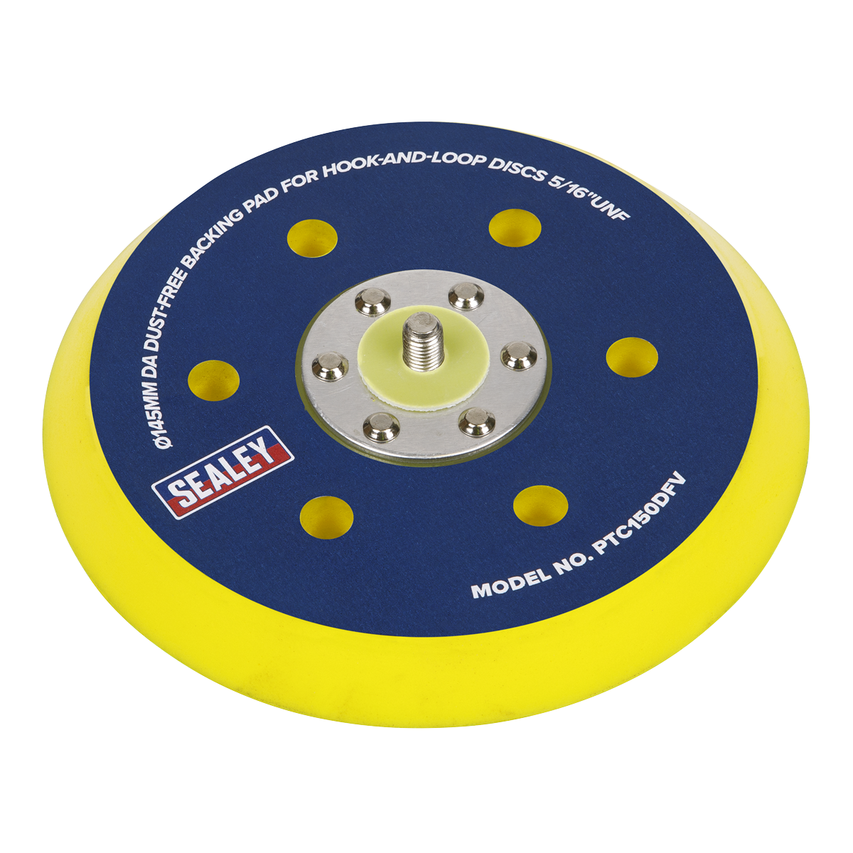 145mm DA Dust-Free Backing Pad for Hook-and-Loop Discs 5/16"UNF PTC150DFV