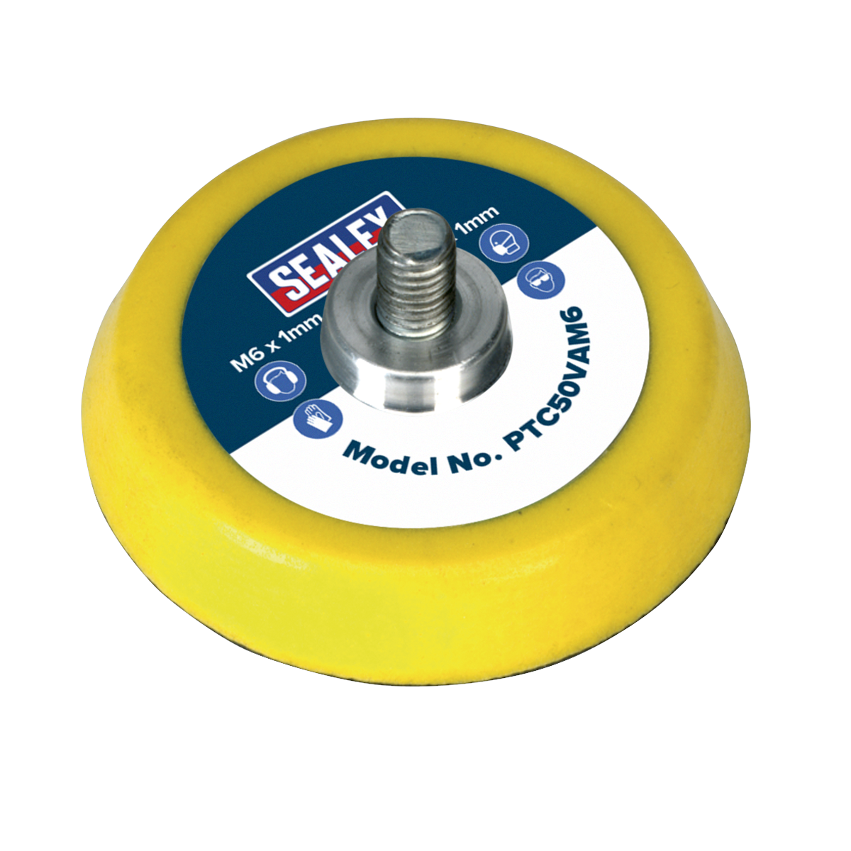 50mm Hook-and-Loop Backing Pad M6 x 1mm PTC50VAM6
