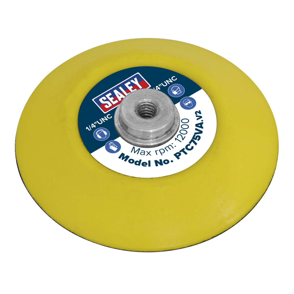 71mm Hook-and-Loop Backing Pad 1/4"UNC PTC75VA