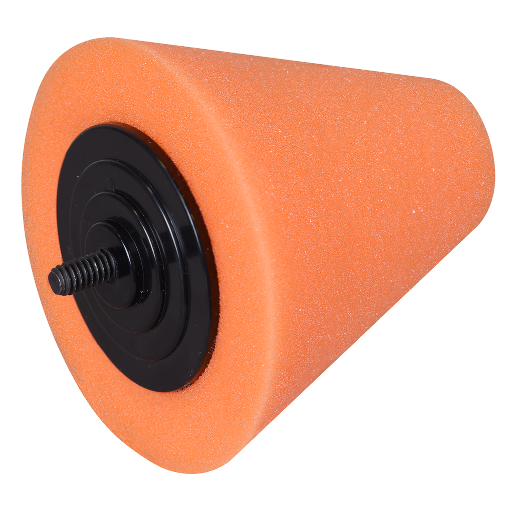 Buffing & Polishing Foam Cone - Orange/Firm PTCCHC85O