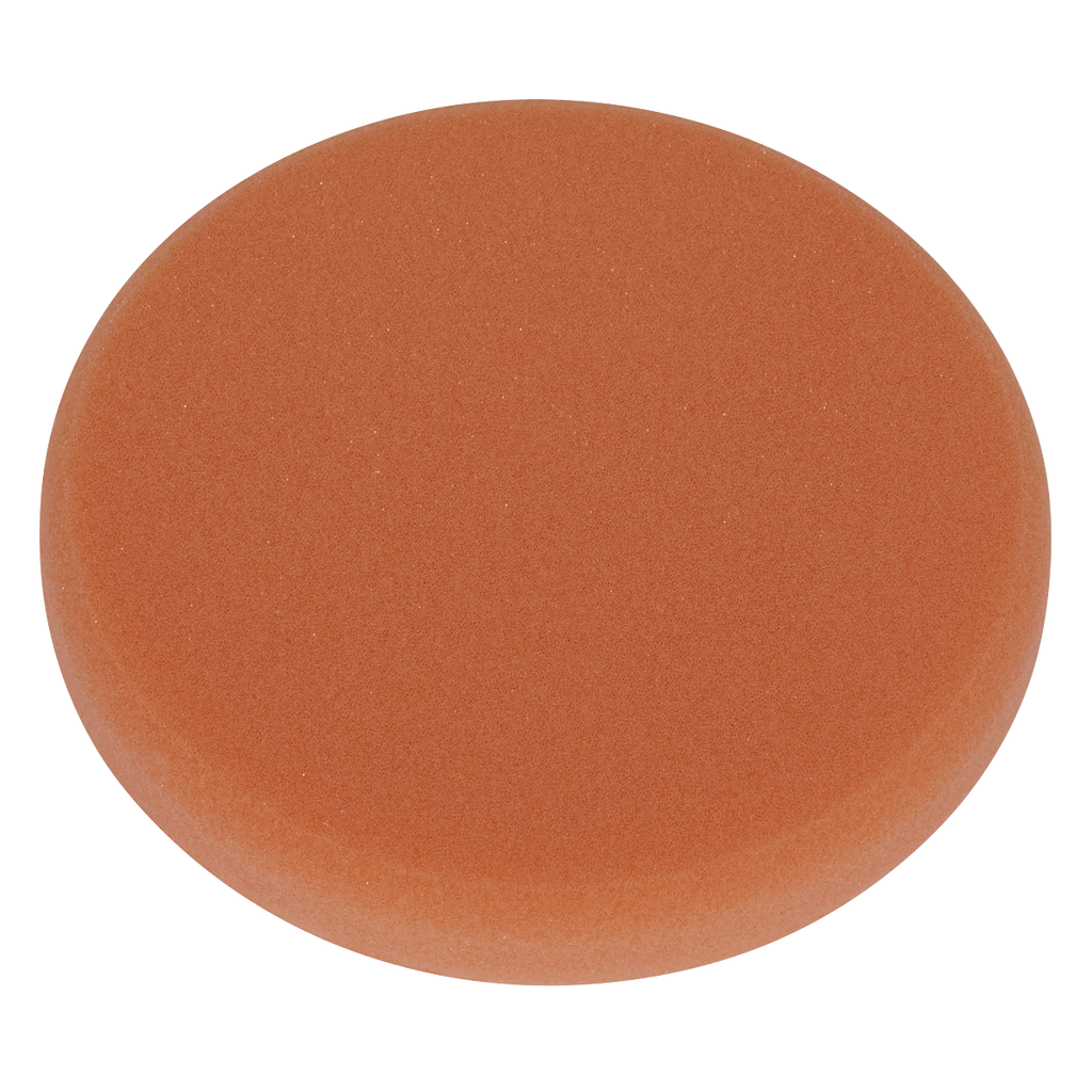 Hook-and-Loop Buffing & Polishing Foam Head 150 x 25mm - Orange/Firm PTCCHV150O