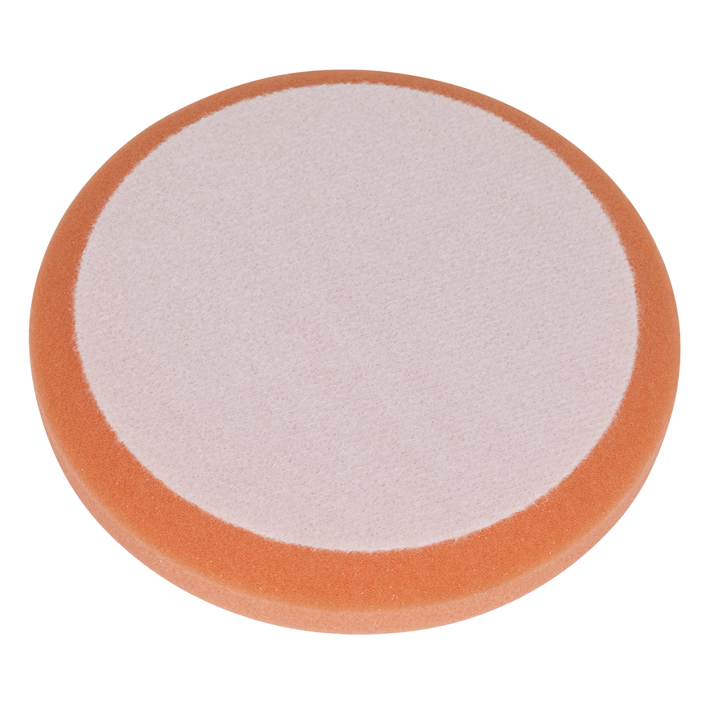 Hook-and-Loop Buffing & Polishing Foam Head 150 x 25mm - Orange/Firm PTCCHV150O