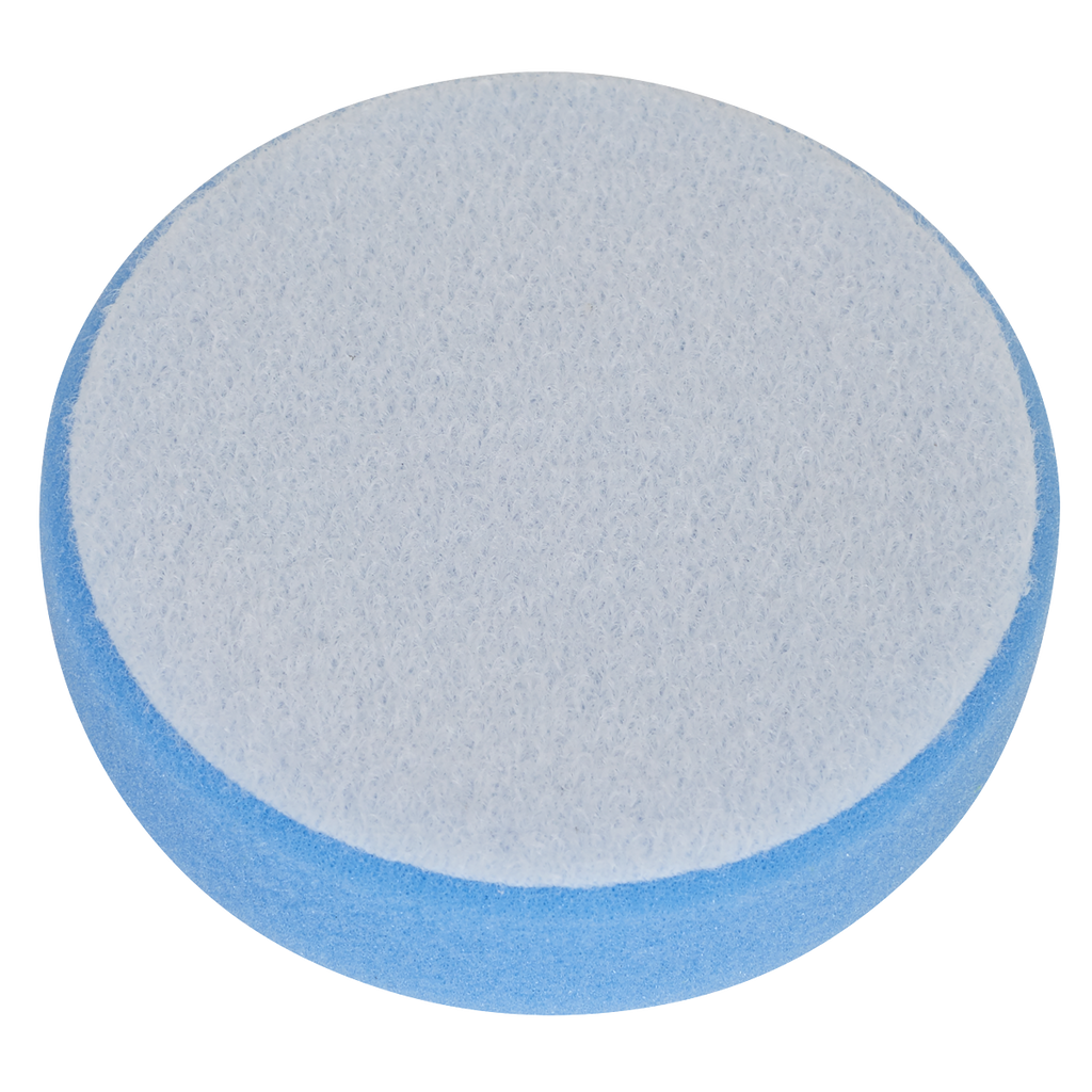 Hook-and-Loop Buffing & Polishing Foam Head 80 x 25mm - Blue/Medium PTCCHV79B