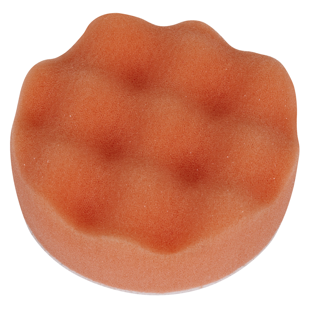 Hook-and-Loop Buffing & Polishing Foam Head 80 x 25mm - Orange/Firm PTCCHW80O