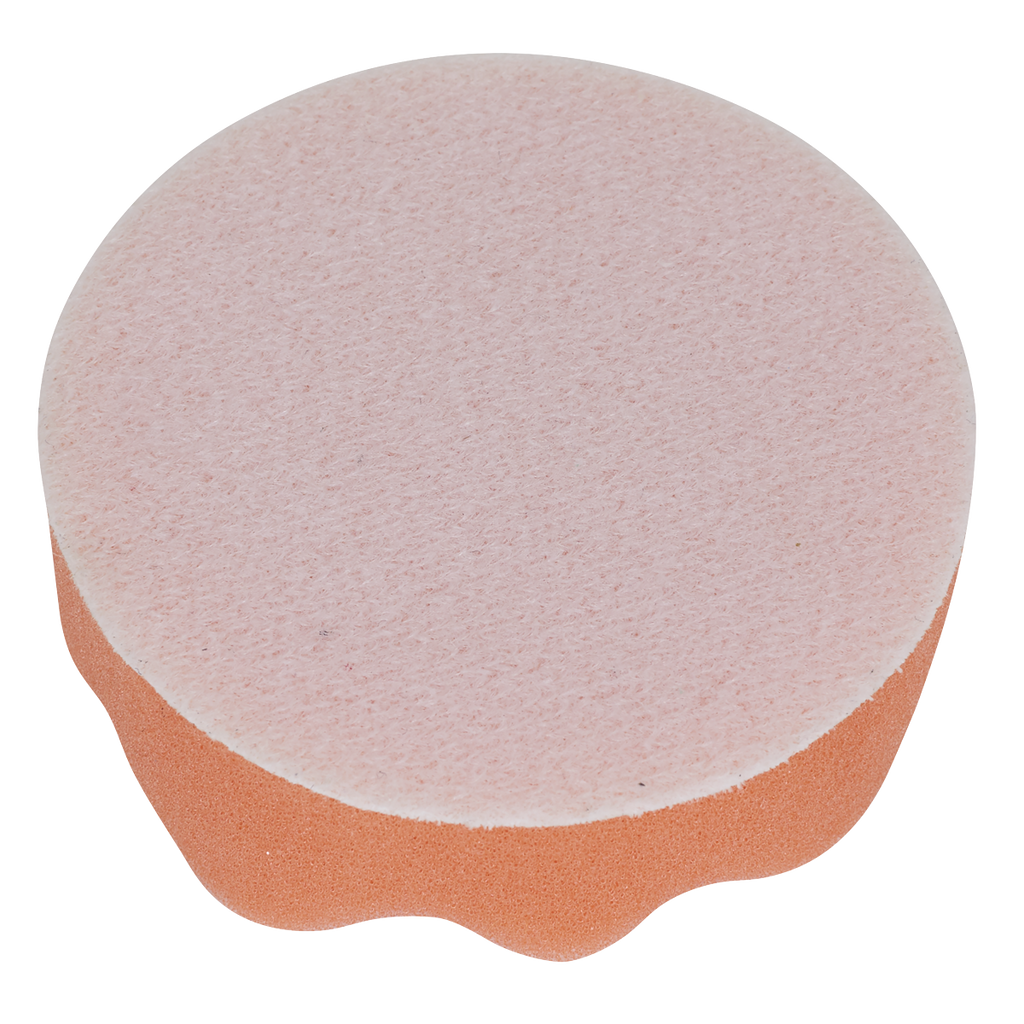 Hook-and-Loop Buffing & Polishing Foam Head 80 x 25mm - Orange/Firm PTCCHW80O