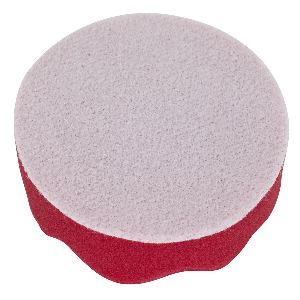Hook-and-Loop Buffing & Polishing Foam Head 80 x 25mm - Red/Ultra-Soft PTCCHW80R