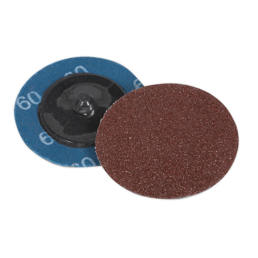 50mm Quick Change Sanding Disc 60Grit - Pack of 10 PTCQC5060