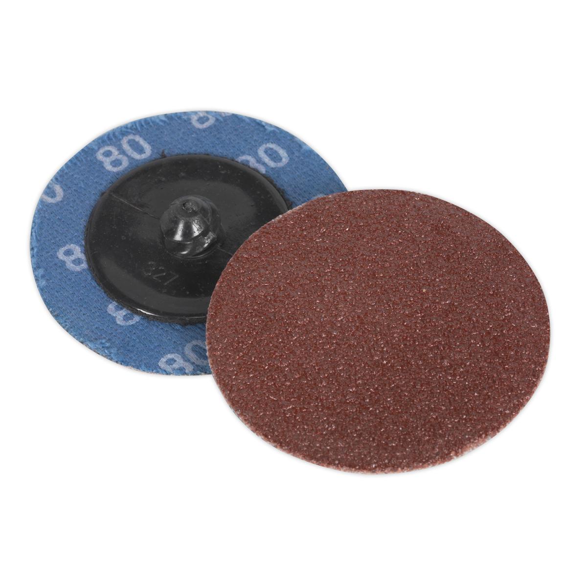 50mm Quick Change Sanding Disc 80Grit - Pack of 10 PTCQC5080