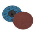 75mm Quick Change Sanding Disc 60Grit - Pack of 10 PTCQC7560