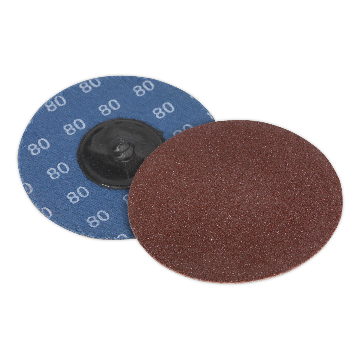 75mm Quick Change Sanding Disc 80Grit - Pack of 10 PTCQC7580