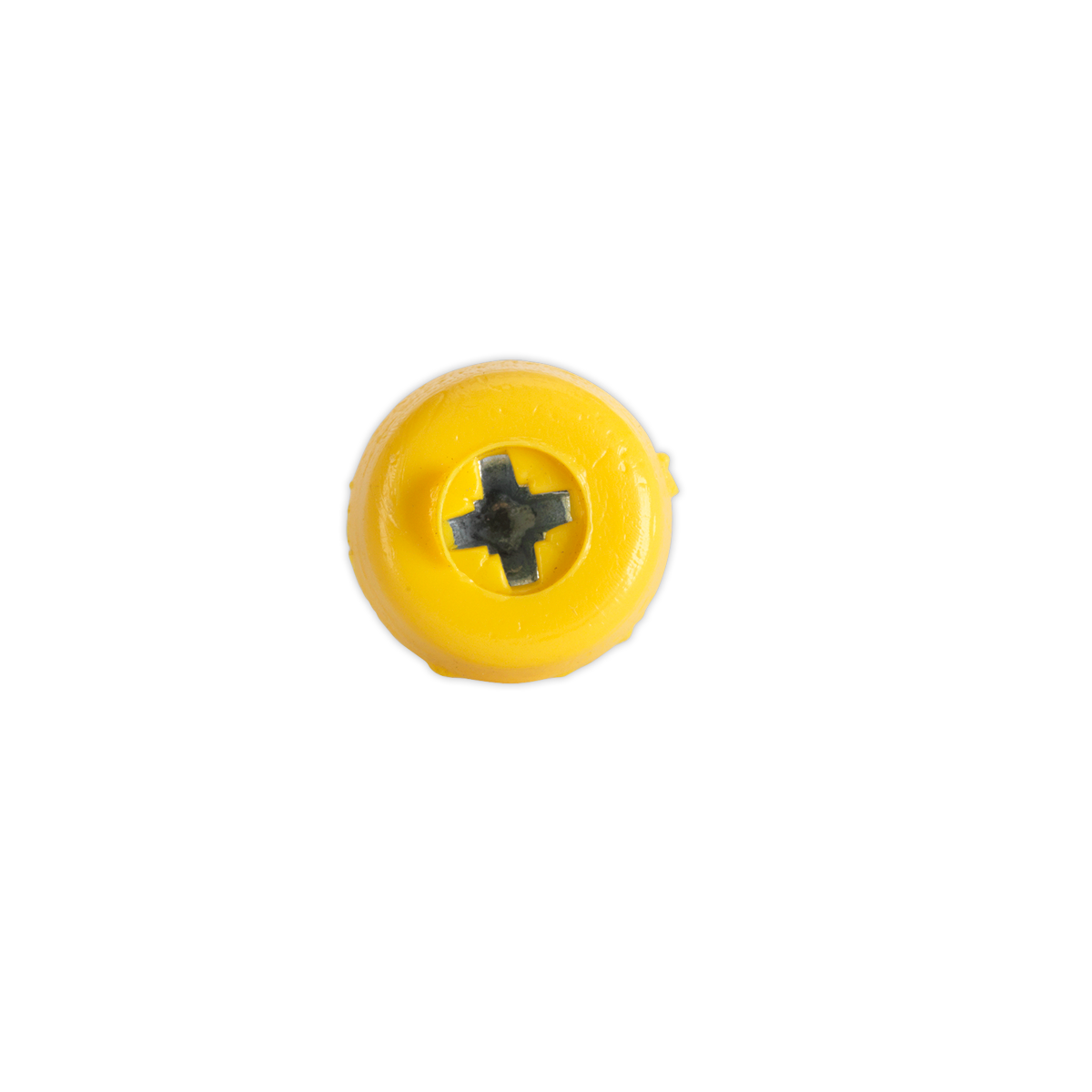 Numberplate Screw with Plastic Enclosed Head 4.8 x 18mm, Yellow - Pack of 50 PTNP2