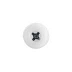 Numberplate Screw with Plastic Enclosed Head 4.8 x 24mm, White - Pack of 50 PTNP5