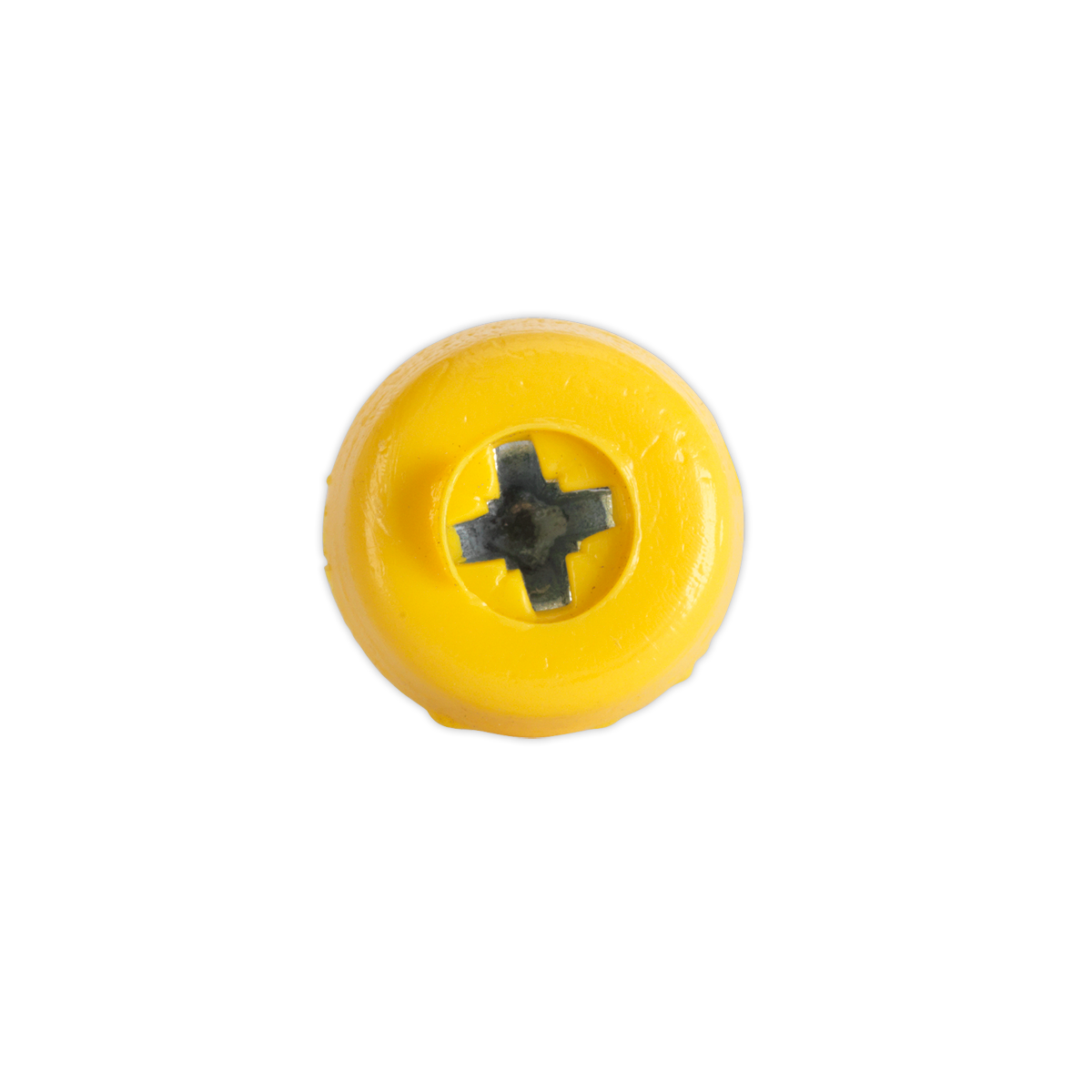 Numberplate Screw with Plastic Enclosed Head 4.8 x 24mm, Yellow - Pack of 50 PTNP6