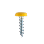 Numberplate Screw with Plastic Enclosed Head 4.8 x 24mm, Yellow - Pack of 50 PTNP6