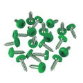 Numberplate Screws 4.8 x 18mm, Green - Pack of 50 PTNPG