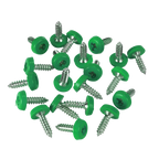 Numberplate Screws 4.8 x 18mm, Green - Pack of 50 PTNPG