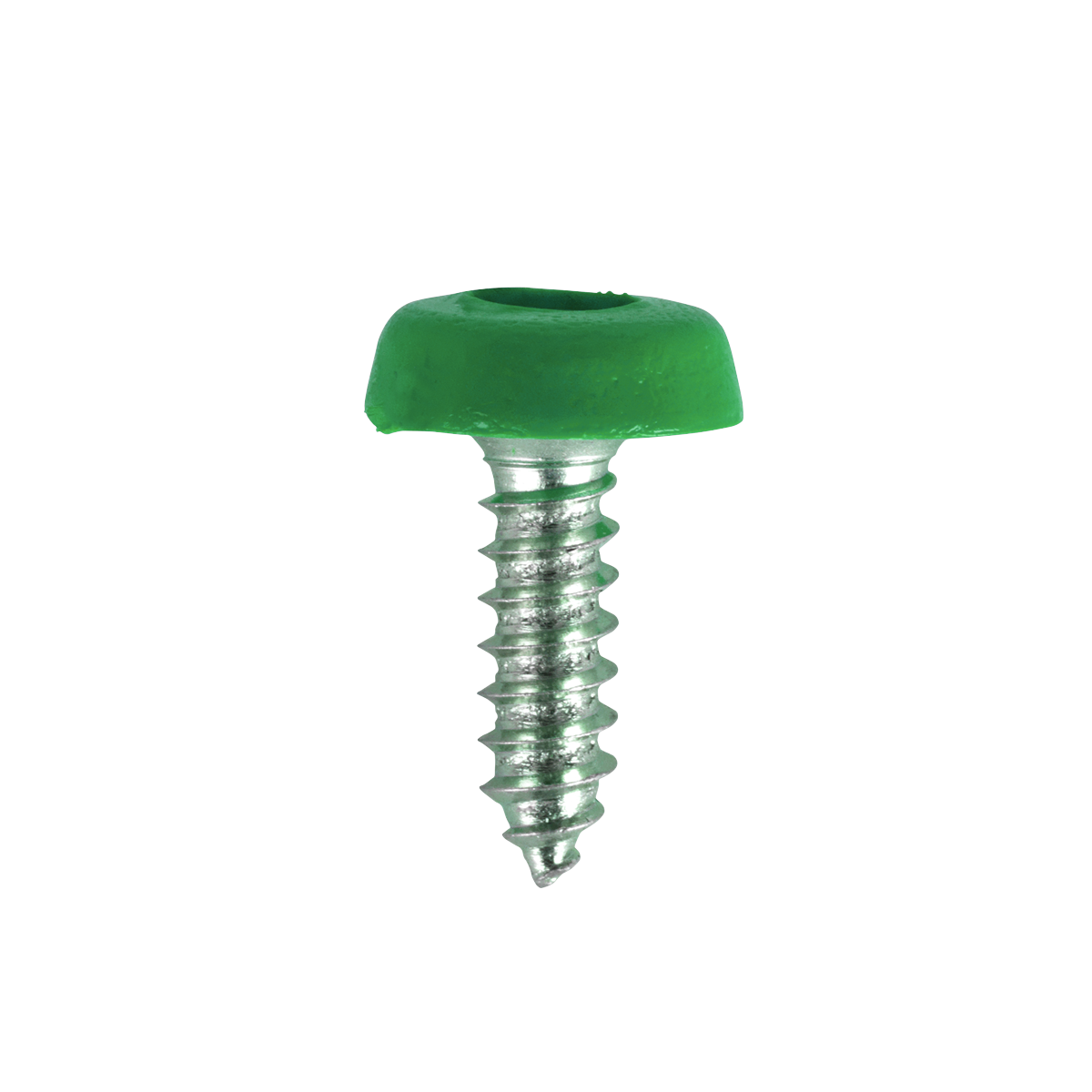 Numberplate Screws 4.8 x 18mm, Green - Pack of 50 PTNPG