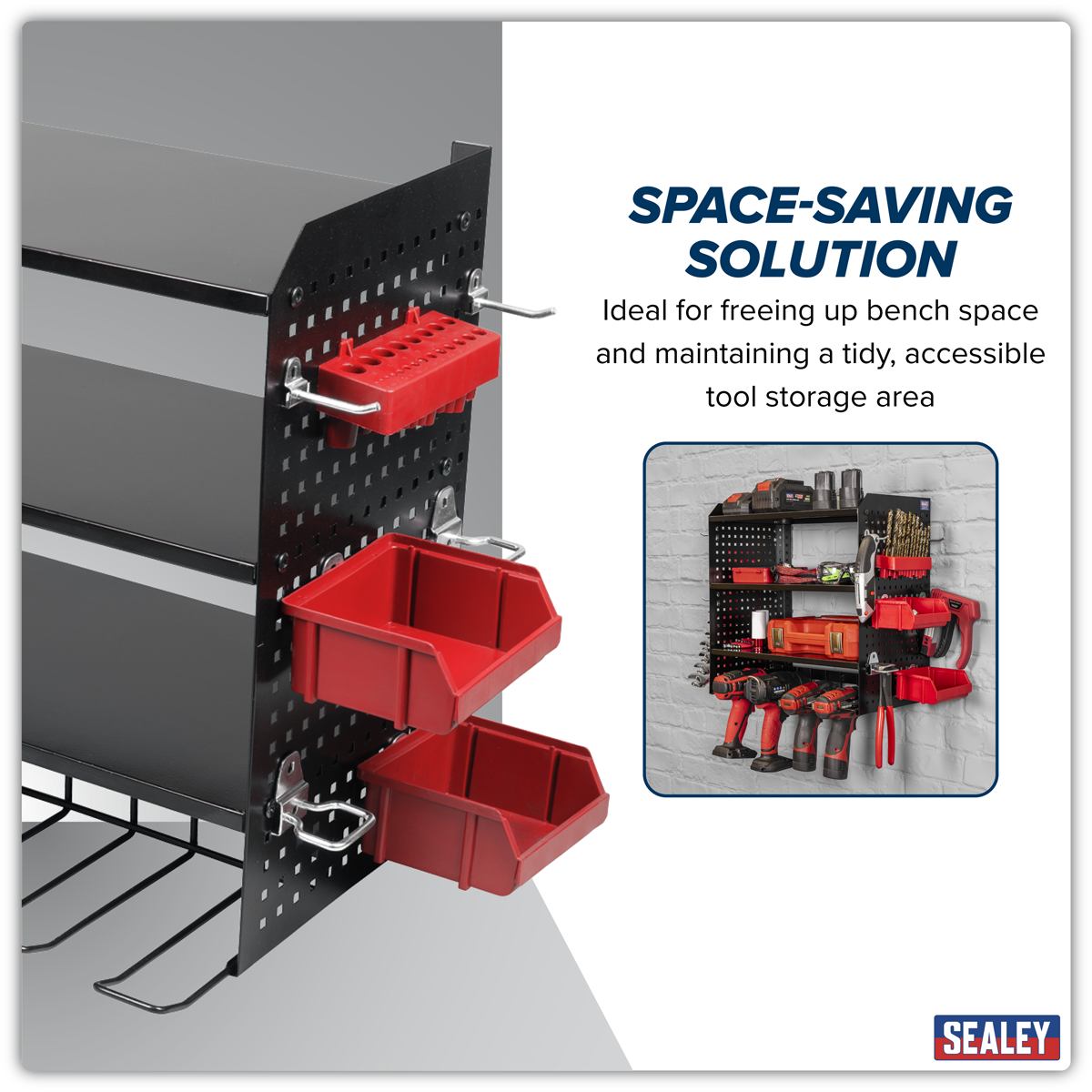 Power Tool Storage Rack with Shelves PTSR4