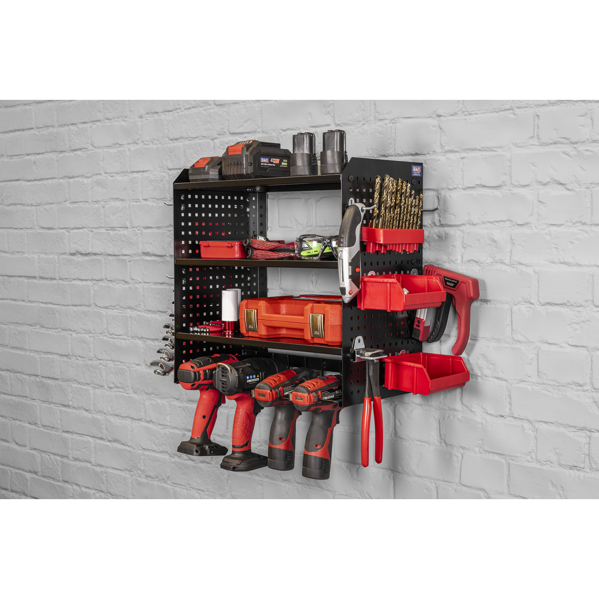 Power Tool Storage Rack with Shelves PTSR4