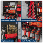 Power Tool Storage Rack with Shelves PTSR4