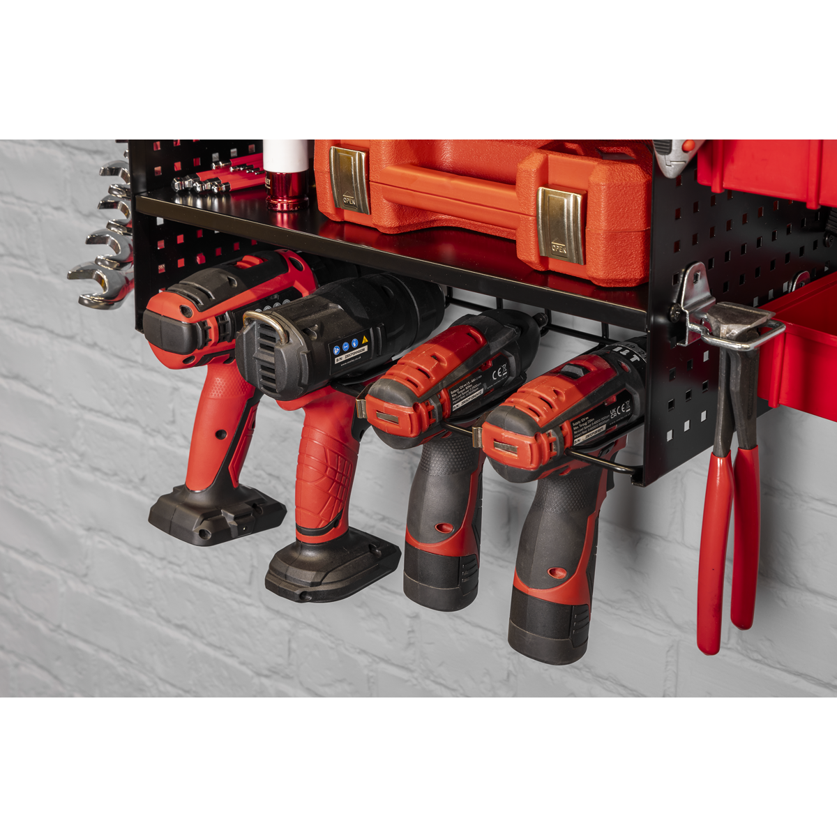 Power Tool Storage Rack with Shelves PTSR4