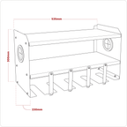 Power Tool Storage Rack - 5 Bay PTSR5