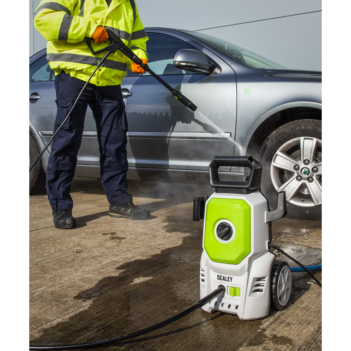 Pressure Washer with TSS & Rotablast® Nozzle 100bar 1200W/230V PW1610