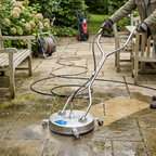 18" Surface Cleaner, Dual Handle & Rotating Spray Bar - Stainless Steel PWAK18