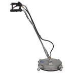 18" Surface Cleaner, Dual Handle & Rotating Spray Bar - Stainless Steel PWAK18