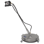 24" Surface Cleaner, Dual Handle & Rotating Spray Bar - Stainless Steel PWAK24