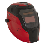 Auto Darkening Welding Helmet Shade 9-13 - Red PWH1