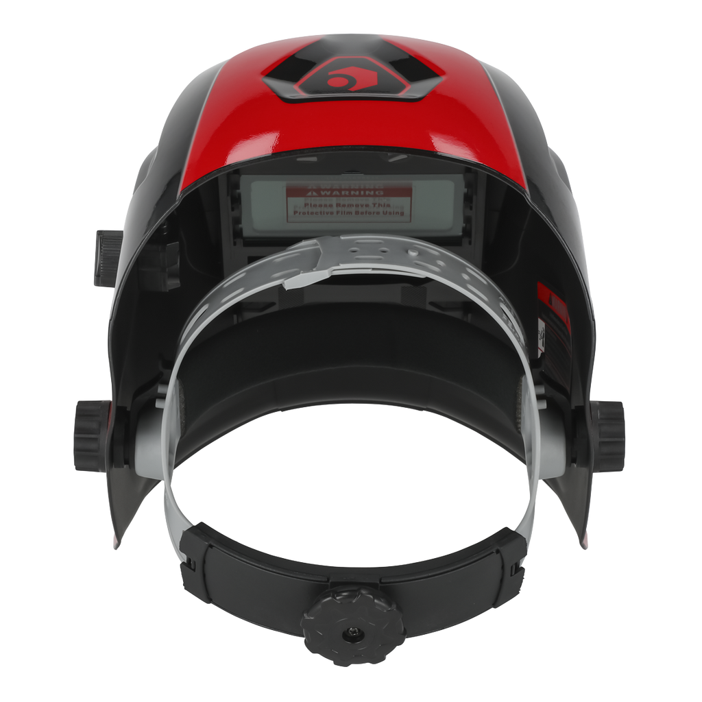 Auto Darkening Welding Helmet Shade 9-13 - Red PWH1