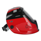 Auto Darkening Welding Helmet Shade 9-13 - Red PWH1