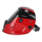 Auto Darkening Welding Helmet Shade 9-13 - Red PWH1