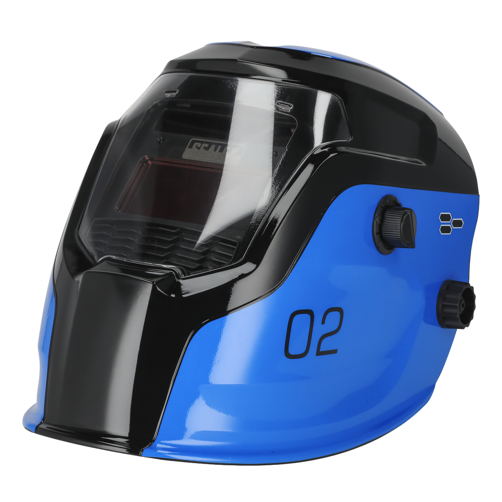 Auto Darkening Welding Helmet Shade 9-13 - Blue PWH2